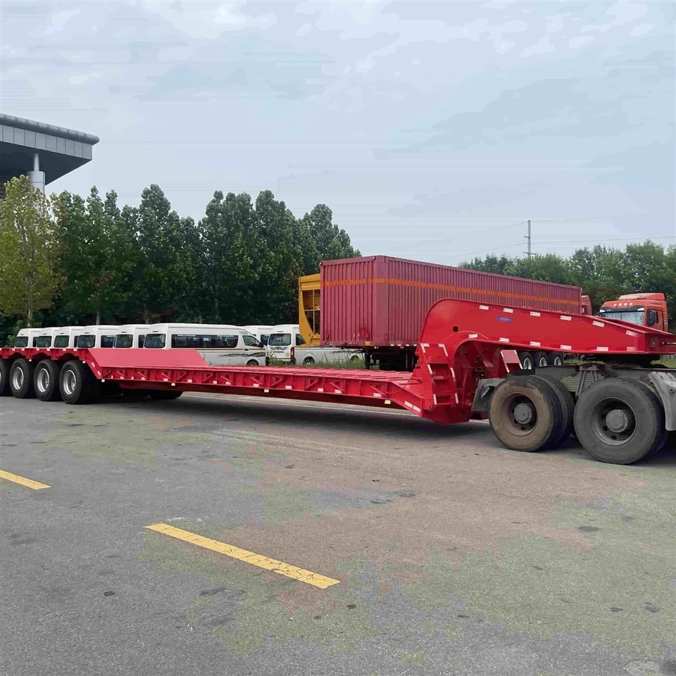 Low Bed Trailer With 3 Axles For Special Transportation suppliers Low Bed Trailer With 3 Axles For Special Transportation suppliers